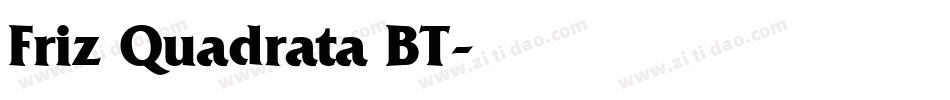 Friz Quadrata BT字体转换